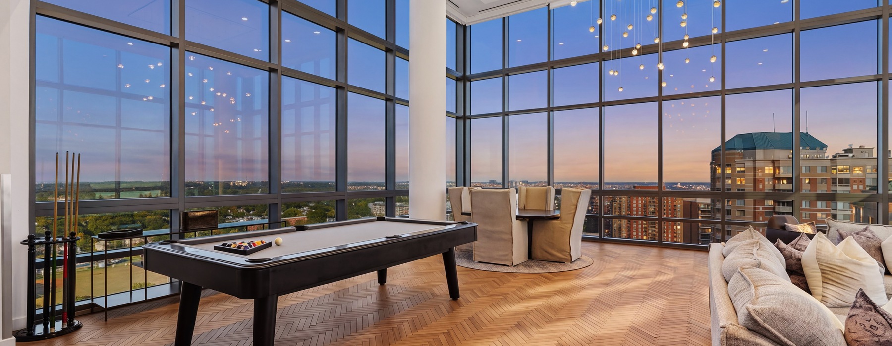 Skylounge With Billards At J Sol Apartments In Arlington, VA