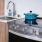 Close Up Of Stove And Sink In Modern Kitchen At J Sol Apartments In Arlington, VA